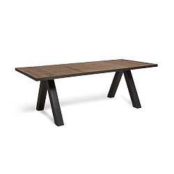 Jídelní stůl s deskou z recyklovaného jilmového dřeva Furnhouse Borneo