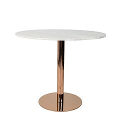 Jídelní stůl s podnožím v měděné barvě Zuiver King