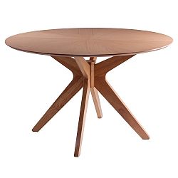 Jídelní stůl v dekoru dubového dřeva sømcasa Carmel, ⌀ 120 cm