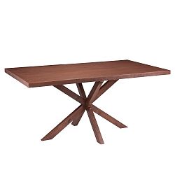 Jídelní stůl v dekoru ořechového dřeva sømcasa Dina, 160 x 90 cm