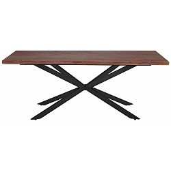 Jídelní stůl v tmavém přírodním dekoru Støraa Adrian, 200 cm