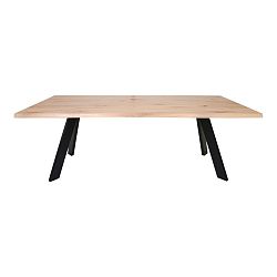 Jídelní stůl z dubového dřeva House Nordic Cannes White Oiled, 220 x 100 cm