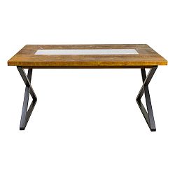 Jídelní stůl z jedlového dřeva a železa Santiago Pons Nara