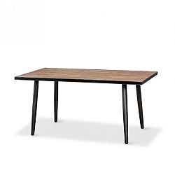 Jídelní stůl z masivního akáciového dřeva Massive Home Robbie, 140 x 90 cm
