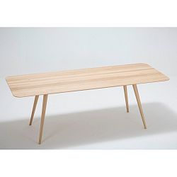 Jídelní stůl z masivního dubového dřeva Gazzda Stafa, 220 x 90 cm