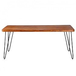 Jídelní stůl z masivního sheeshamového dřeva Skyport BAGLI, 180 x 80 cm