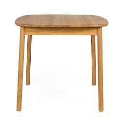 Jídelní stůl z olejovaného dubového dřeva Askala Naos, 85 x 85 cm