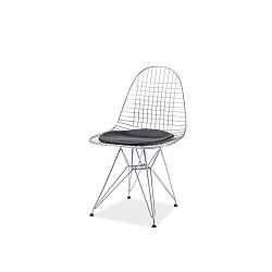 Jídelní židle z chromované oceli a podsedákem z ekokůže Signal Intel