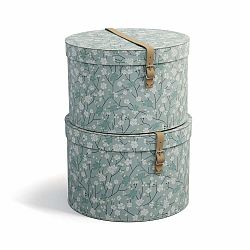 Kartonové úložné boxy s víkem v sadě 2 ks Rut – Bigso Box of Sweden