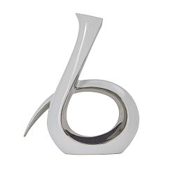 Keramická váza ve stříbrné barvě Mauro Ferretti Snake