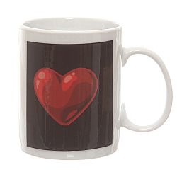 Keramický hrnek s termocitlivým obrázkem Kasanova Heart, 325 ml