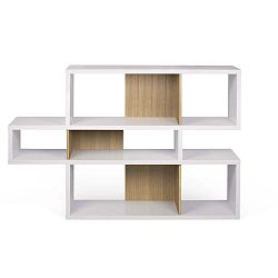 Knihovna s detaily v dekoru dubového dřeva TemaHome London Small, 156 x 100 cm