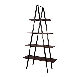 Knihovna s policemi z bukového dřeva v dekoru ořechu Nørdifra Ashape