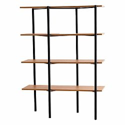 Knihovna v černo-zlaté barvě 110x150 cm Rave - CustomForm