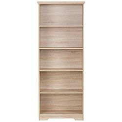 Knihovna v dekoru dubového dřeva Støraa Annie, 5 police