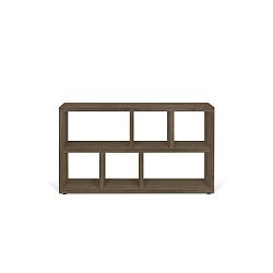 Knihovna v dekoru ořechového dřeva TemaHome Berlin, 150 x 83 cm