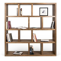 Knihovna v tmavém dřevěném dekoru TemaHome Berlin 4