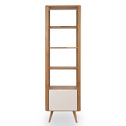 Knihovna z dubového dřeva Gazzda Ena, 60 x 42 x 196 cm