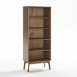 Knihovna z lakovaného dřeva borovice Thai Natura, 70 x 181 cm