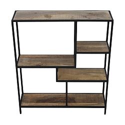 Knihovna z mahagonového dřeva HSM collection Levels, 70 x 80 cm