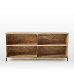 Knihovna z masivního mangového dřeva Massive Home Jenny, výška 76 cm