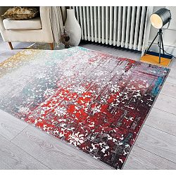 Koberec odolný proti skvrnám Floorita Paparazzi Multi, 80 x 150 cm