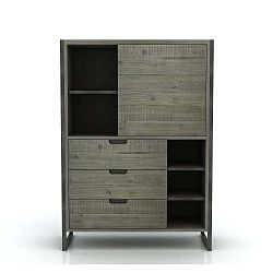 Komoda z akáciového dřeva Livin Hill Flow, 140 x 100 cm