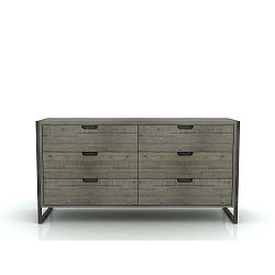 Komoda z akáciového dřeva Livin Hill Flow, 80 x 155 cm