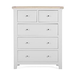 Komoda z akáciového dřeva se 5 šuplíky VIDA Living Clemence