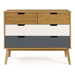 Komoda z borovicového dřeva Marckeric Cusco, 100 x 82 cm