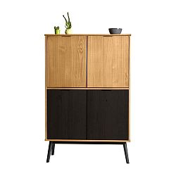 Komoda z borovicového dřeva Marckeric Estela, výška 142 cm