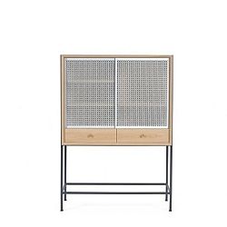 Komoda z dubového dřeva a mosaznými úchyty HARTÔ Gabriel