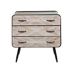 Komoda z jedlového dřeva a železa s 3 zásuvkami Santiago Pons Urban