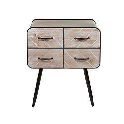 Komoda z jedlového dřeva a železa se 4 šuplíky Santiago Pons Urban