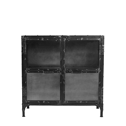 Komoda z kovu a skla HSM collection Brooklyn, 90 x 40 cm