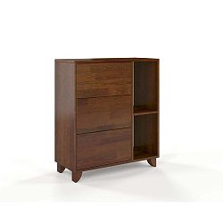 Komoda z masivního borovicového dřeva SKANDICA Viveca Dark