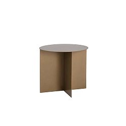 Konferenční kovový stůl ve zlaté barvě Custom Form Oli, ⌀ 50 cm