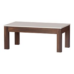 Konferenční stolek de dřevěném dekoru s bílou deskou Szynaka Meble Kashmir