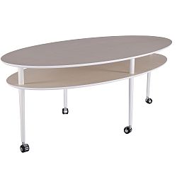 Konferenční stolek na kolečkách RGE Casper, šířka 140 cm