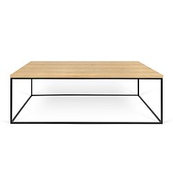 Konferenční stolek s černými nohami TemaHome Gleam, 120 cm