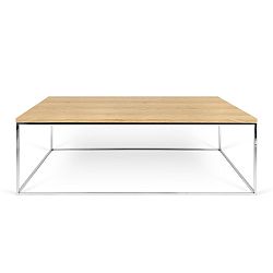 Konferenční stolek s chromovými nohami TemaHome Gleam, 120 cm