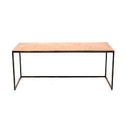 Konferenční stolek s deskou v mosazné barvě Miloo Home Contemporary, délka 99 cm