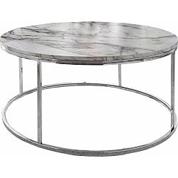 Konferenční stolek s deskou v mramorovém dekoru Støraa Megan, Ø 50 cm