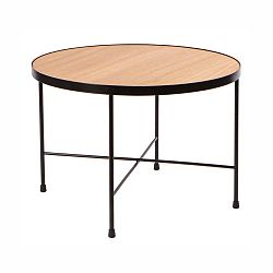 Konferenční stolek s deskou z dubového dřeva Nørdifra Oak, ⌀ 90 cm