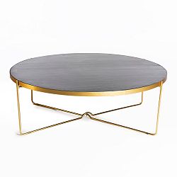 Konferenční stolek s deskou z mangového dřeva Simla Kleo, ⌀ 1,2 m