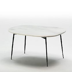 Konferenční stolek s mramorovou deskou Thai Natura Lieske, délka 75 cm