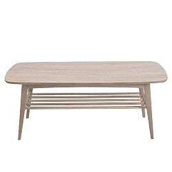 Konferenční stolek s podnožím z dubového dřeva Actona Woodstock, 120 x 60 cm