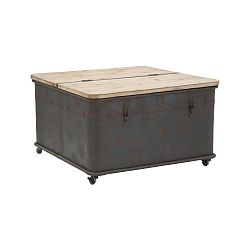 Konferenční stolek s úložným prostorem Mauro Ferretti, 80,5 x 80,5 cm