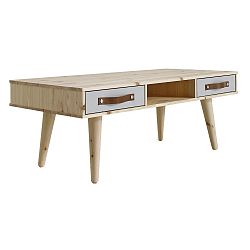 Konferenční stolek Says Who for Karup Dance Natural se zásuvkami Cool Grey