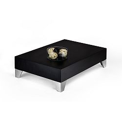 Konferenční stolek v dekoru černé borovice MobiliFiver Evolution, 60 x 90 cm